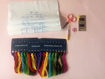 The Mindful Stitch Embroidery Kit - Learn Embroidery, Stress-Free + 50% OFF