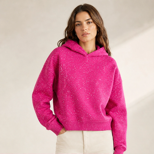 Duskglow – Rhinestone Sparkle Oversized Unisex Hoodie + 50% OFF