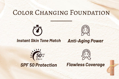 ChromaShift Foundation - Your Perfect Shade, Guaranteed - 50% OFF