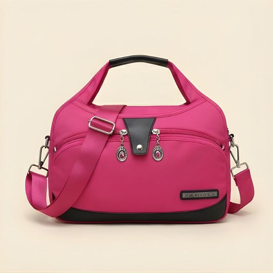 Pouchelle™ – Multi-Pocket Crossbody Handbag with Dual Carry Straps + 50% OFF