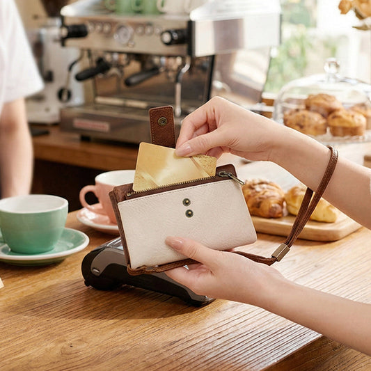 Mayfold™ – Slim RFID-Blocking Bifold Leather Wallet with Wristlet & 17 Card Slots + 50% OFF