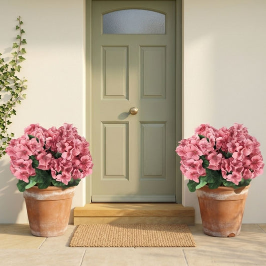 Bloomcroft™ – UV-Resistant Water-Dyed Silk Geraniums for Outdoor & Indoor Decor + 50% OFF