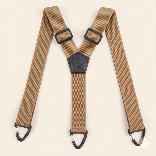 Ashworth™ – No-Slip X-Back Elastic Suspenders with Belt-Loop Hook Clips + 50% OFF