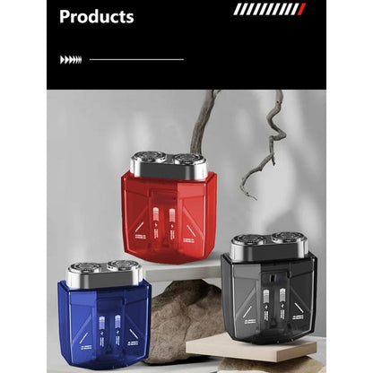 The Dual-Motor Portable Shaver - Full-Size Power, Pocket-Size Design + 50% OFF