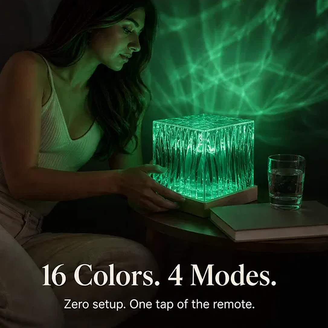 Tidalume – Water Ripple Projection Cube LED Ambient Light + 50% OFF