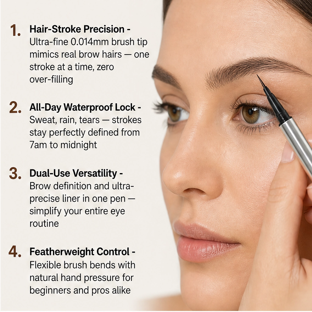 Wispé – 0.014mm Ultra-Fine Waterproof Brow & Eyeliner Pen + BUY 1 PICK 1