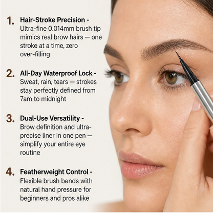 Wispé – 0.014mm Ultra-Fine Waterproof Brow & Eyeliner Pen + BUY 1 PICK 1