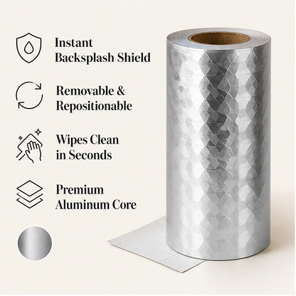 Gleamguard – Waterproof Heat-Resistant Aluminum Kitchen Backsplash Stickers + 50% OFF