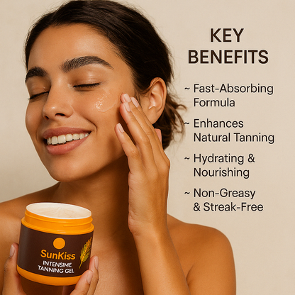 1 + 1 FREE - SunKiss – Fast-Absorbing Natural Tanning Gel