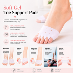 Cloudstep – Breathable Soft Gel Toe Support Pads for All-Day Walking Comfort + 50% OFF