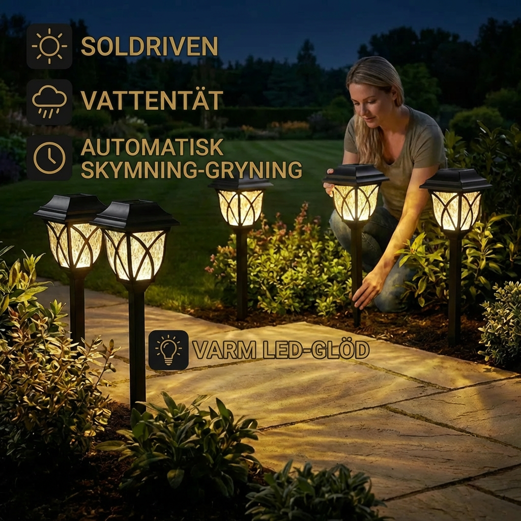 The AuraPath Solar Lanterns — Stylish & Weatherproof Garden Lighting + 50% OFF