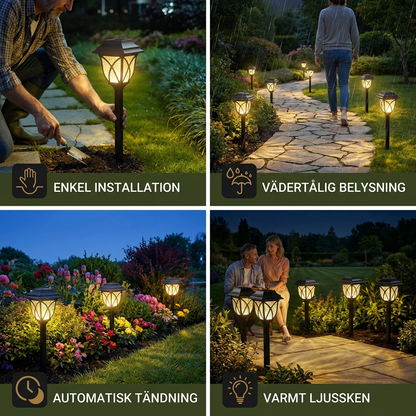 The AuraPath Solar Lanterns — Stylish & Weatherproof Garden Lighting + 50% OFF