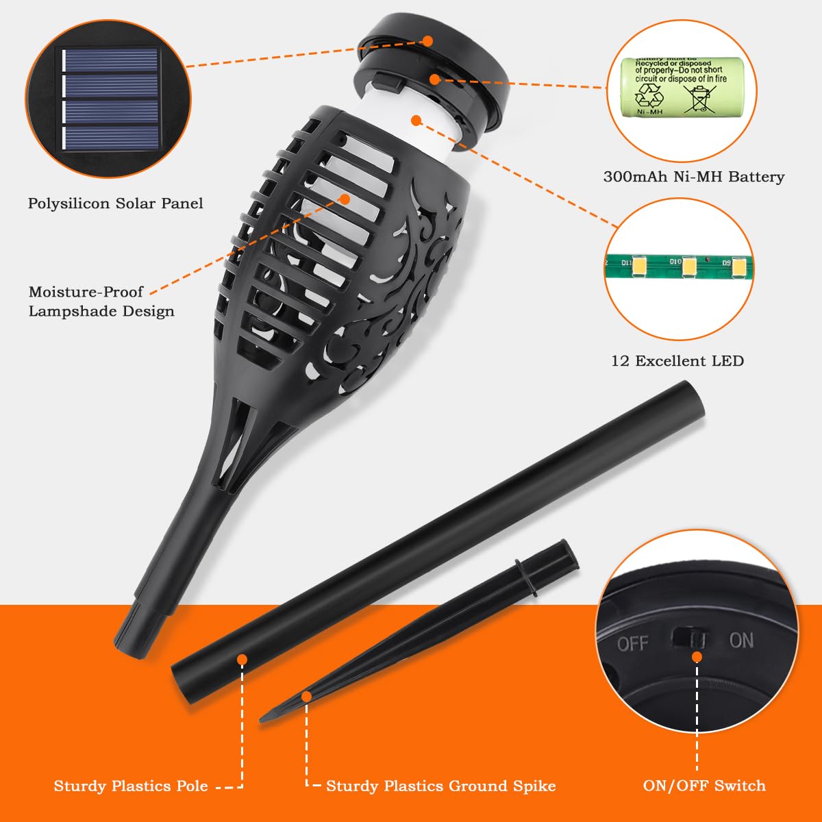 The SolarFlame Torches - The Magic of Fire, The Safety of Solar + 50% OFF