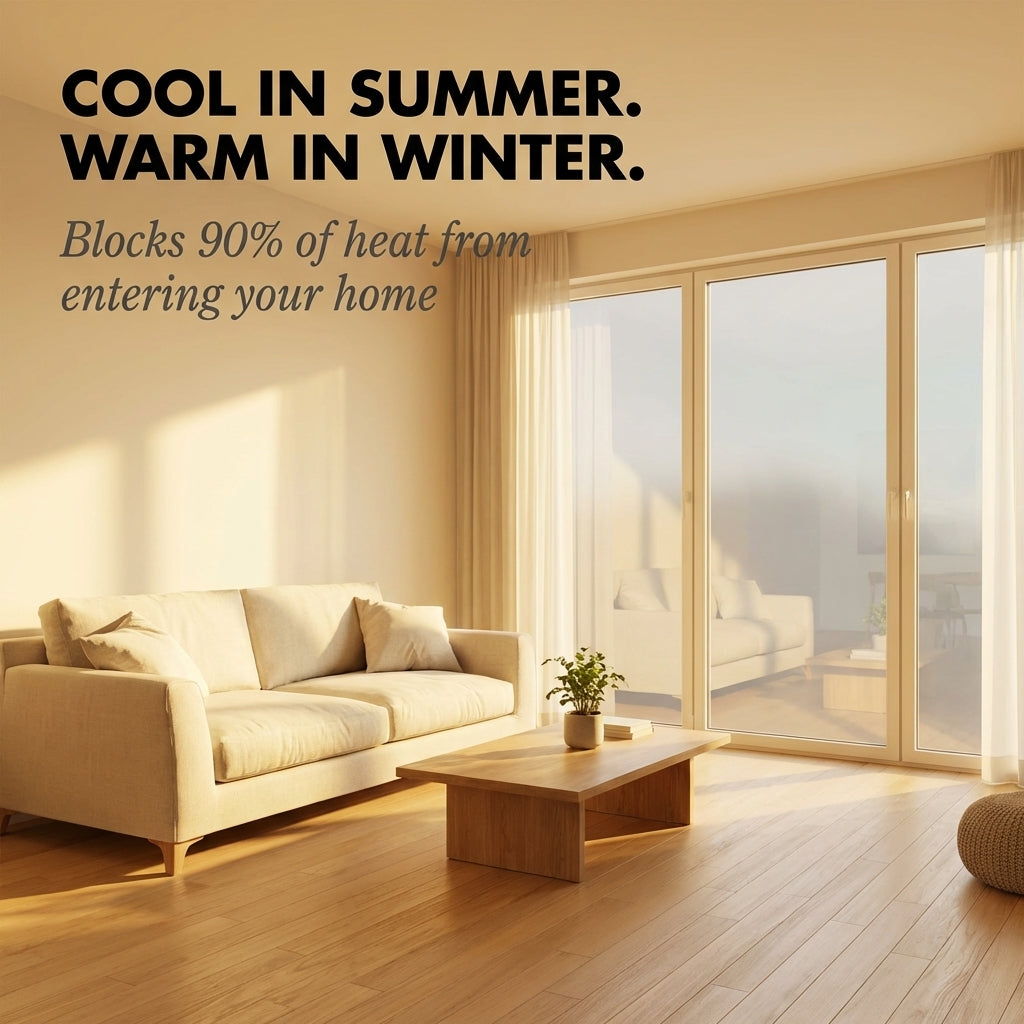 Glazon™ – One-Way Privacy Window Film | Blocks Heat, UV & Glare | No Glue Static Cling + 50% OFF