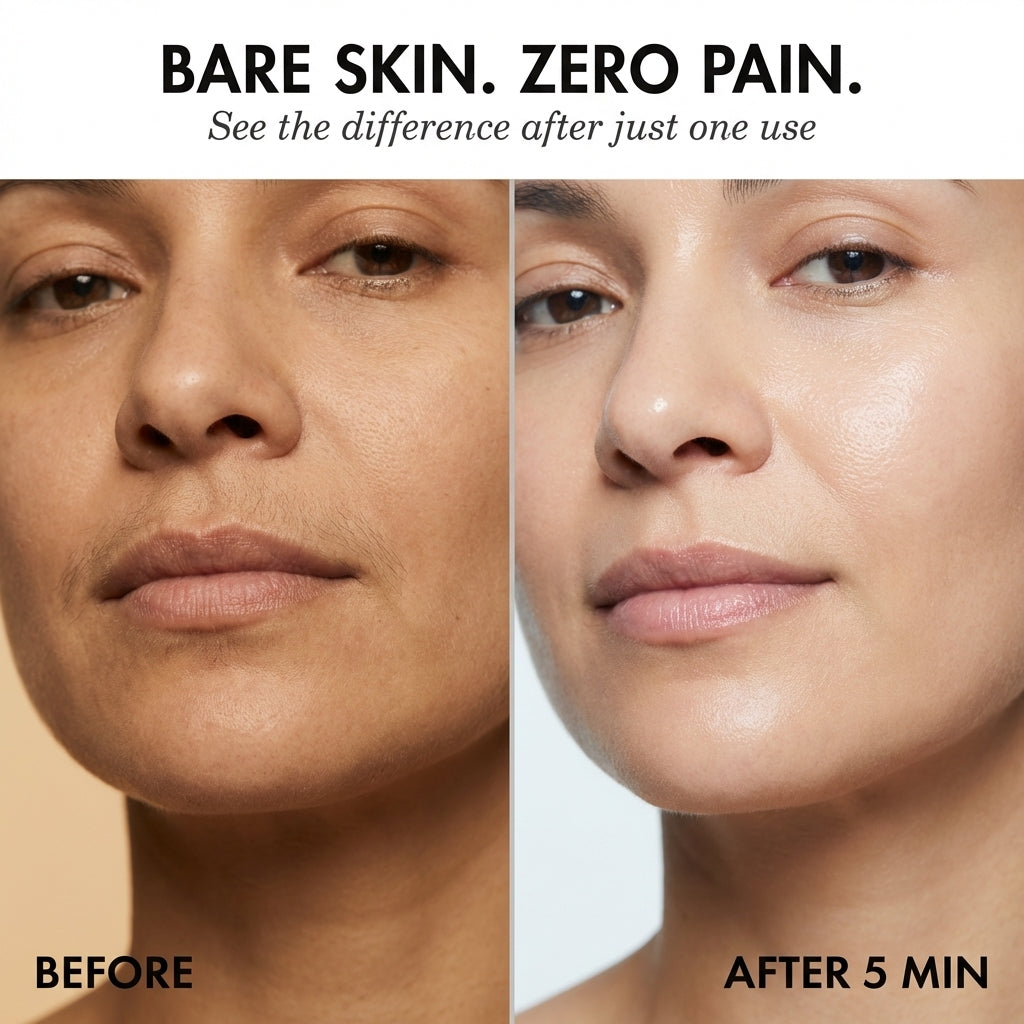 Alurra™ – Painless 2-Step Facial Hair Removal Cream Kit for Women + 50% OFF
