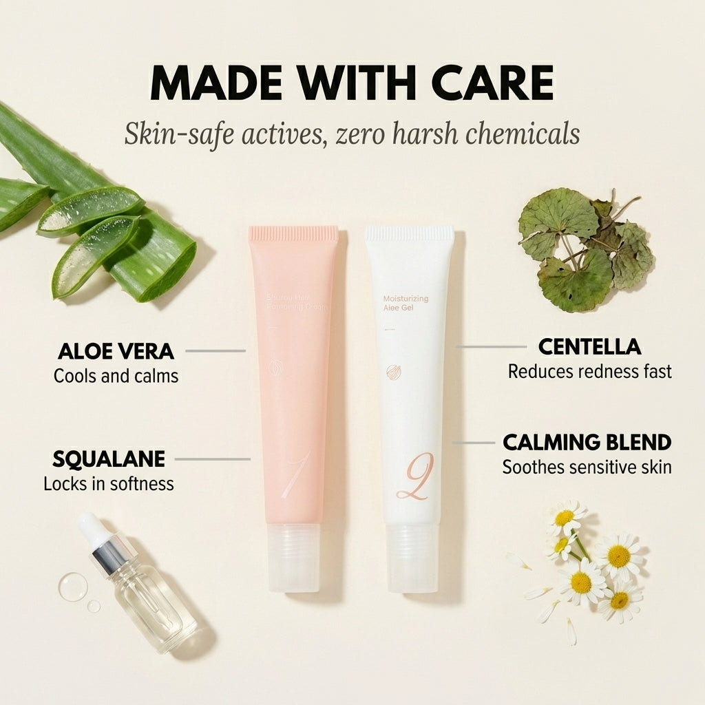 Alurra™ – Painless 2-Step Facial Hair Removal Cream Kit for Women + 50% OFF