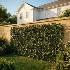 Willowdale™ – Expandable Faux Ivy Privacy Fence with UV-Resistant Willow Wood Lattice + 50% OFF