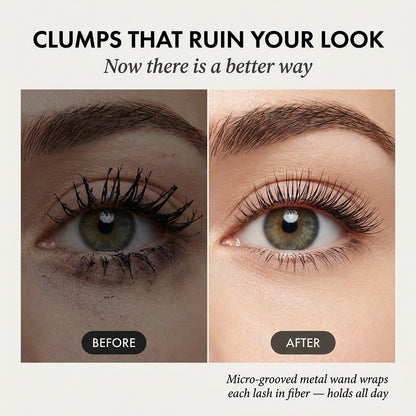 Plumette™ – Waterproof Fiber Mascara | Natural Length, Curl & Clump-Free Definition + 1+1 FREE