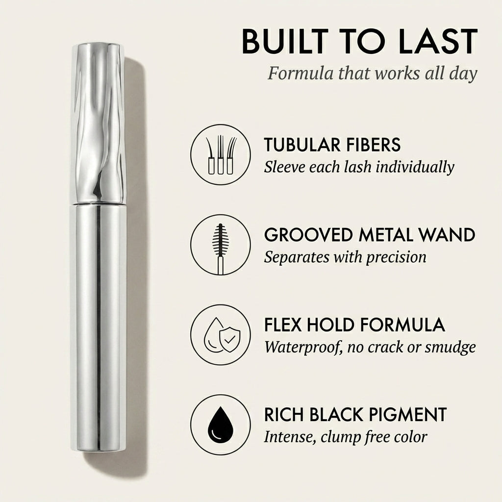 Plumette™ – Waterproof Fiber Mascara | Natural Length, Curl & Clump-Free Definition + 1+1 FREE