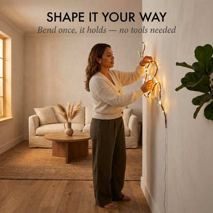 Duskwing™ – Bendable Butterfly Vine LED Light | 8 Modes | Warm Glow Wall Decor + 50% OFF