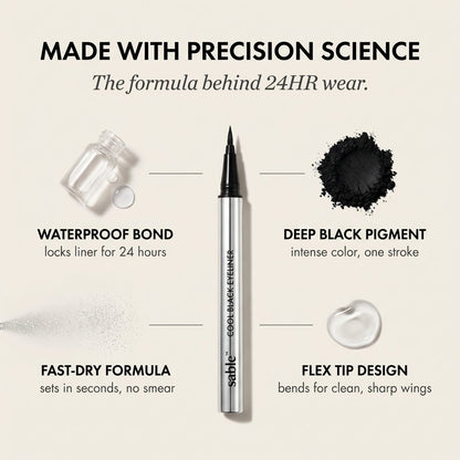 Sable™ – Waterproof Smudge-Proof 24HR Precision Liquid Eyeliner + 1+1 FREE