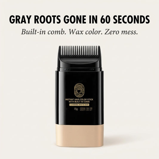 Ashveil™ – Instant Gray Root Cover Stick with Built-In Comb + 50% OFF
