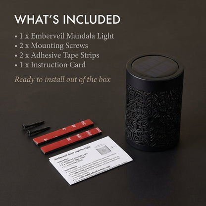 Amberveil™ – Solar Mandala Projector Light, IP65 Weatherproof, Wall & Table Mount + 50% OFF