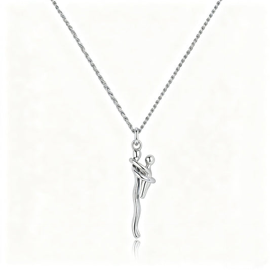 Kindred & Co.™ – 925 Sterling Silver Mother & Child Embrace Pendant Necklace + 1+1 FREE