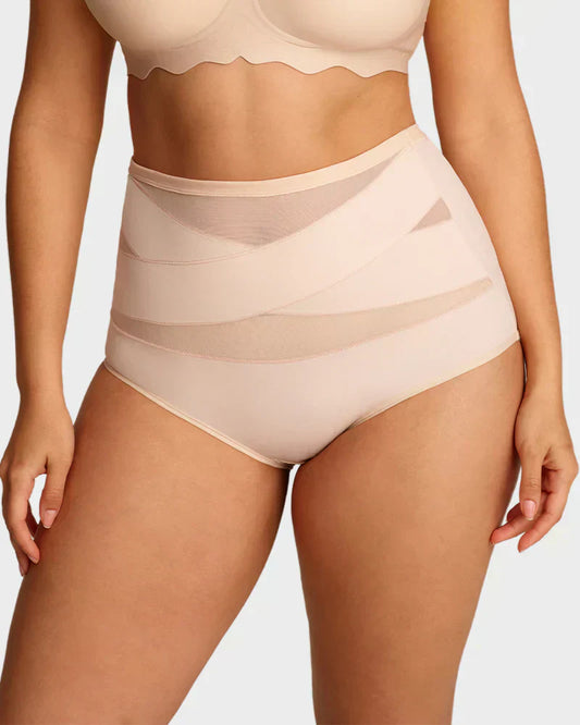 Sculptelle™ – High-Waisted Cross Tummy-Control Shaping Panty + 50% OFF