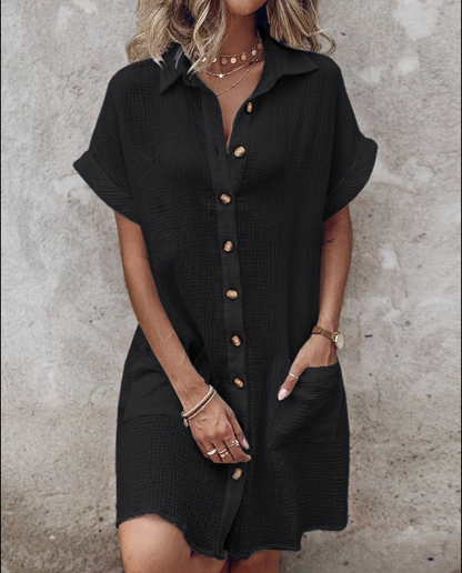 The Riviera Shirt Dress - Effortless Polish for Hot Days - 50% OFF