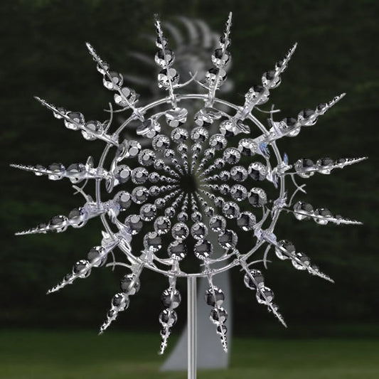 WhirlBloom™ – Dual-Spinning Metal Kinetic Wind Spinner + 50% OFF