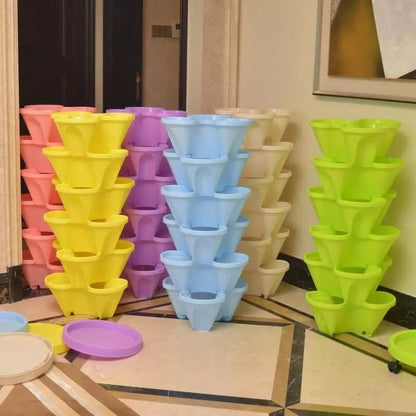 VertiGrow Stacking Planters – Grow More in Less Space - 50% OFF