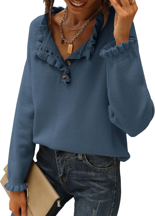 The PetalKnit Sweater - Effortless Feminine Charm - 50% OFF