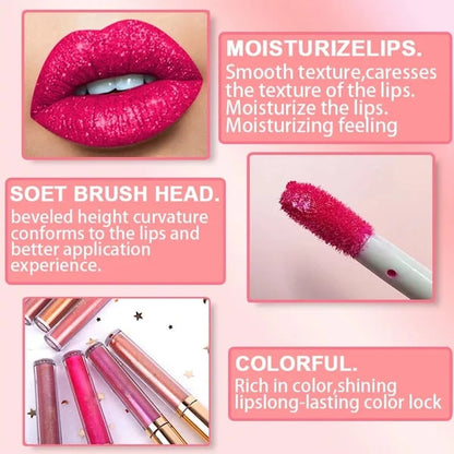 Diamond Drip Lipstick - A Dazzling, All-Night Pout - 50% OFF