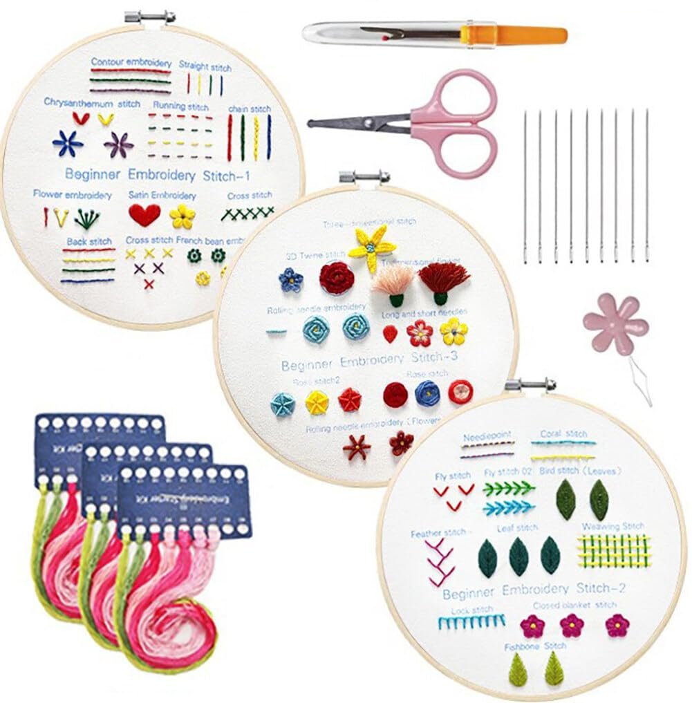 The Mindful Stitch Embroidery Kit - Learn Embroidery, Stress-Free + 50% OFF