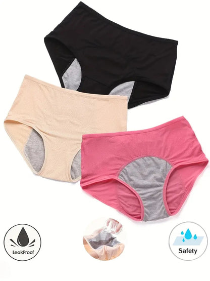 High-Waisted Hygroscopic Protective Panties – Leakproof Underwear for Women - 50% OFF