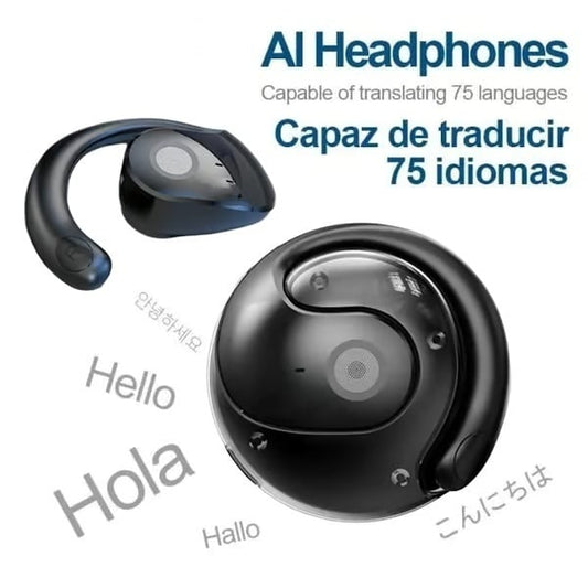 LingoLoop Real-Time AI Translator Earbuds – Speak Freely Across the Globe - 60% OFF