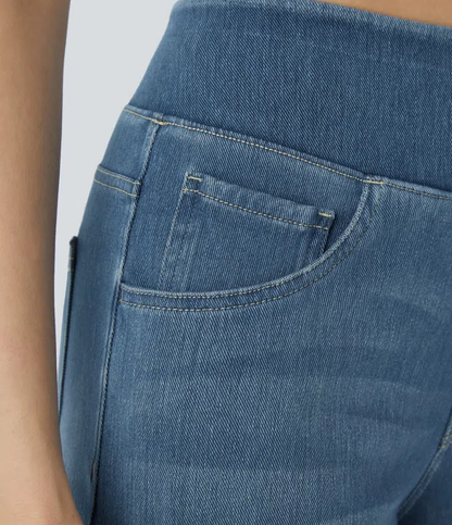 FlexiChic - Super Stretch High-Waisted Wide Leg Jeans + 50% OFF