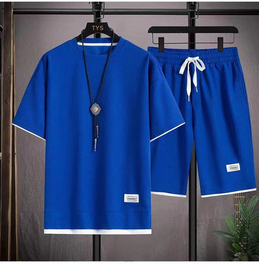 Weft – Breathable Waffle Knit Tee & Shorts 2-Piece Set + 50% OFF