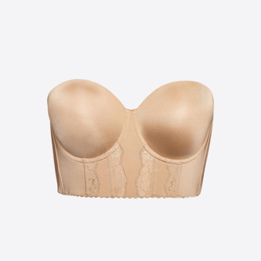 AuraSculpt Deep-V Strapless Bra - Your Seamless Confidence  - 60% OFF