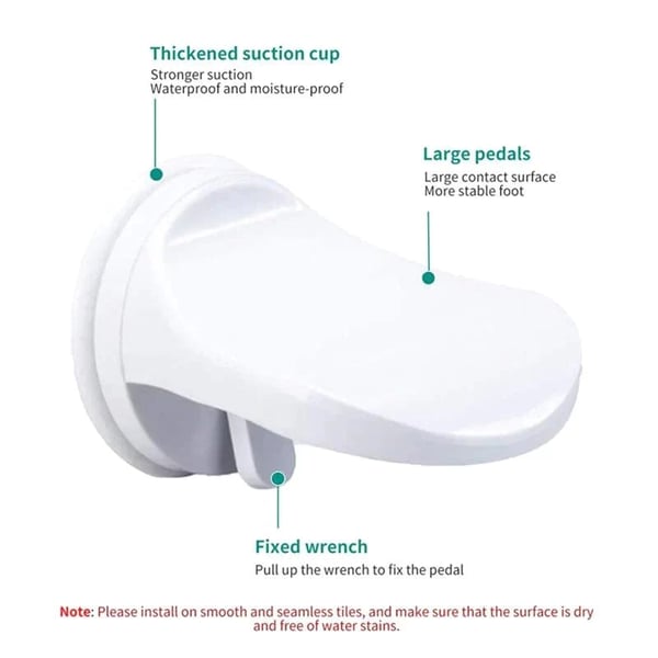 StepSteady Shower Rest: Your Foundation for a Safer, More Comfortable Shower - 60% OFF