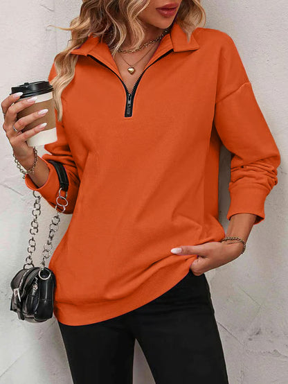 The Effortless Quarter-Zip Pullover - Your Perfect Spring & Fall Layer + 50% OFF
