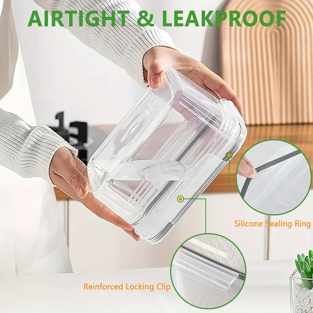 Larder™ – Double-Drain Freshness Containers for Fridge Organization + 50% OFF