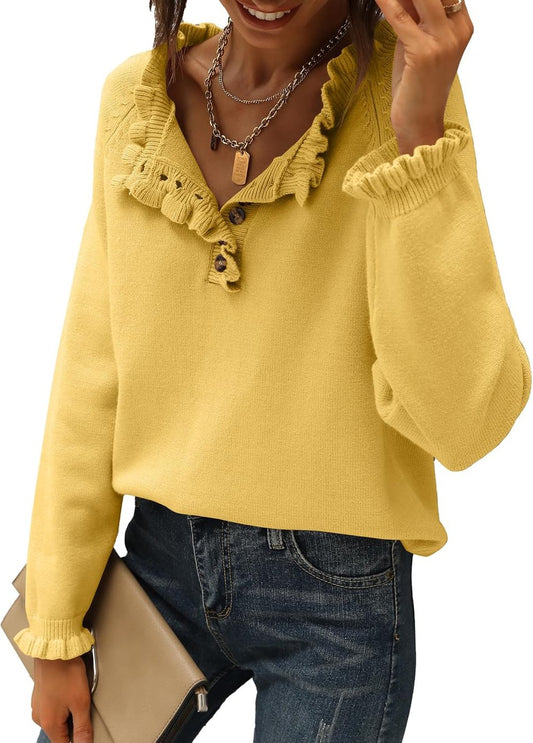 The PetalKnit Sweater - Effortless Feminine Charm - 50% OFF