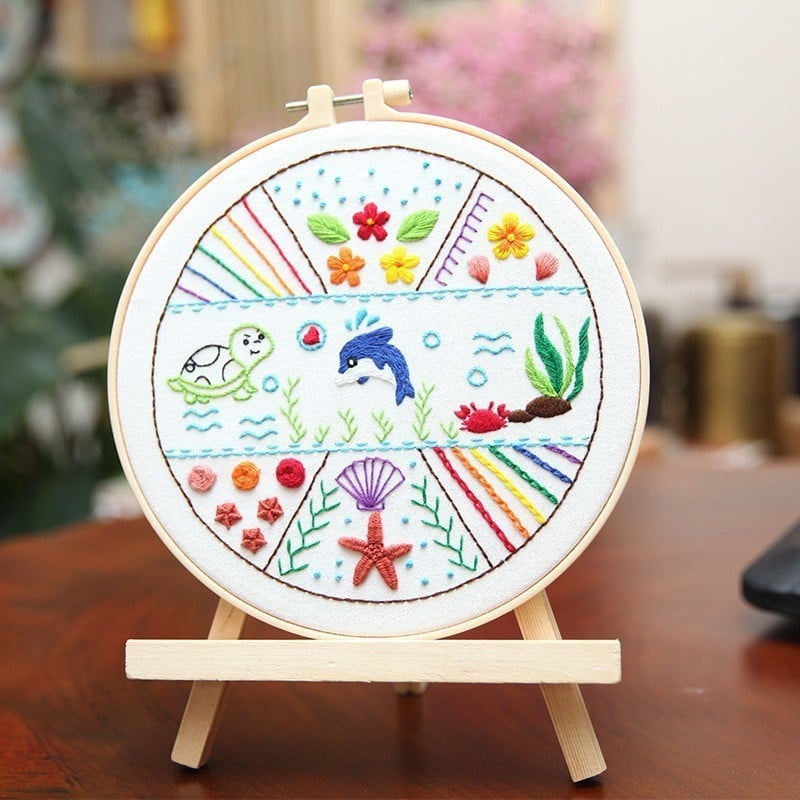 The Mindful Stitch Embroidery Kit - Learn Embroidery, Stress-Free + 50% OFF