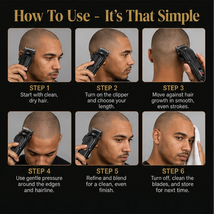 Honeblade – Self-Sharpening Blade All-in-One Cordless Hair & Beard Trimmer + 50% OFF