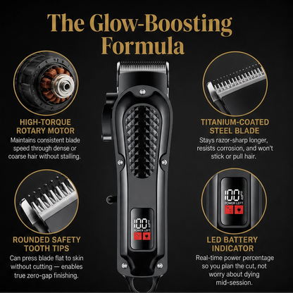 Honeblade – Self-Sharpening Blade All-in-One Cordless Hair & Beard Trimmer + 50% OFF