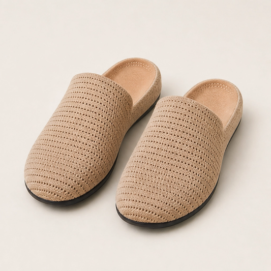 Cloudmere – Breathable Knit Slip-On Mules with Cushioned Sole + 50% OFF
