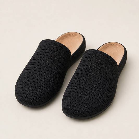 Cloudmere – Breathable Knit Slip-On Mules with Cushioned Sole + 50% OFF