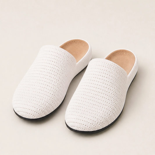 Cloudmere – Breathable Knit Slip-On Mules with Cushioned Sole + 50% OFF